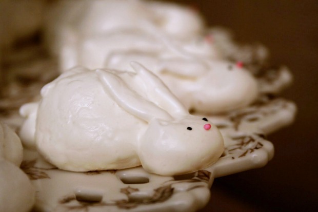 bunny meringue cookies