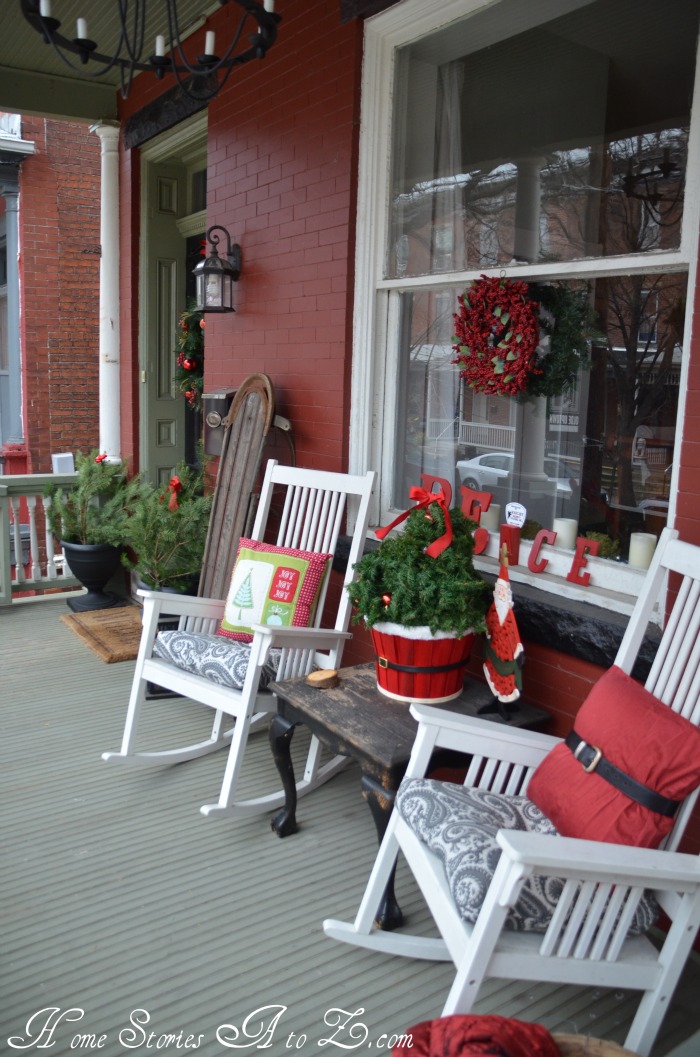 christmas front porch 