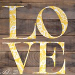 love pallet sign