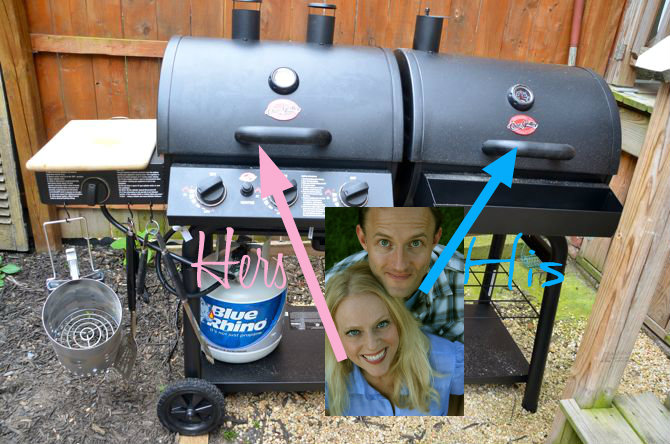 dual gas charcoal grill