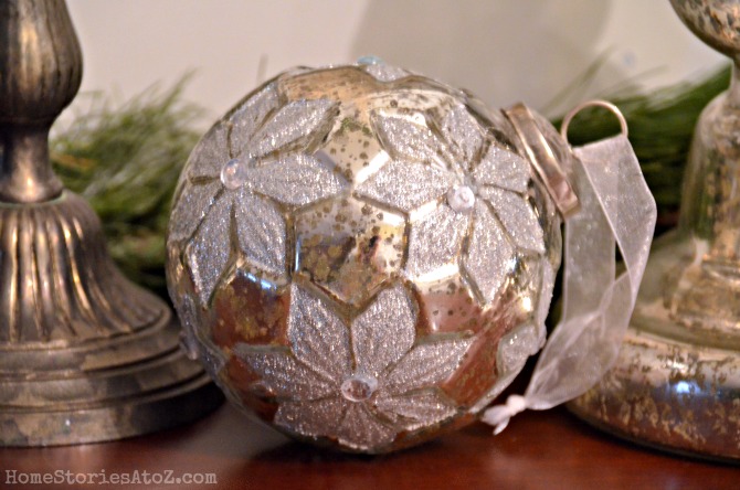 mercury glass ornament