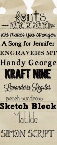 favorite fonts