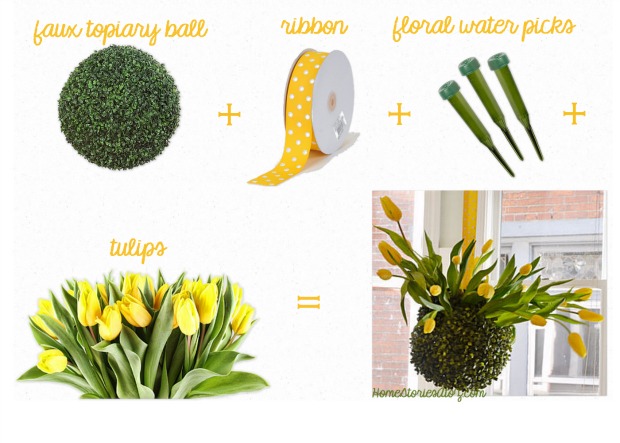 how to make tulip topiary