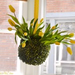 tulip topiary chandelier
