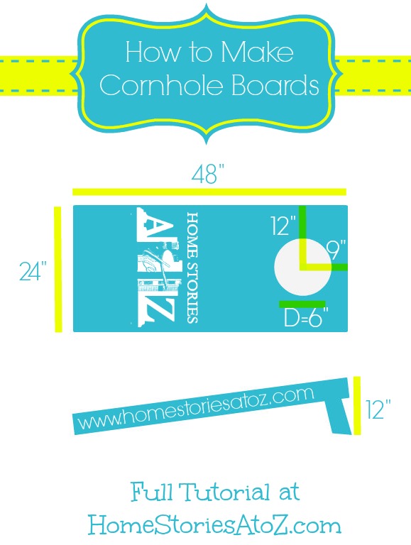 how to build cornhole toss board