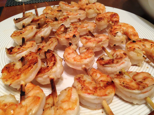 garlic shrimp kabobs