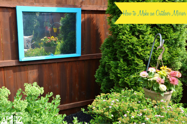 how to make outdoor mirror from window