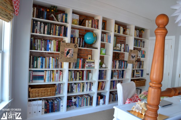 billy built-in ikea bookshelves