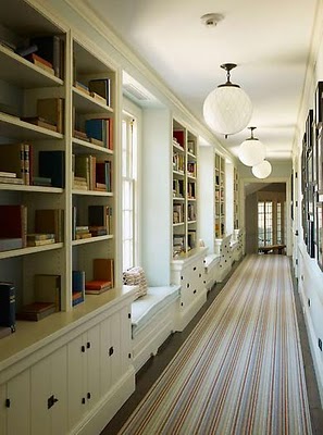 bookcase hallway