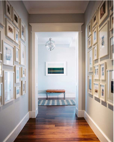 picture frame hallway