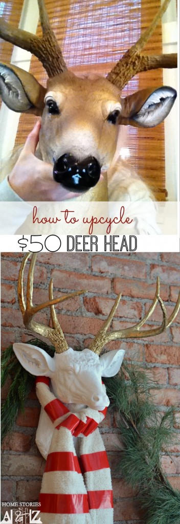 faux deer head diy