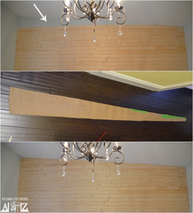 How to cut plank wall boards.