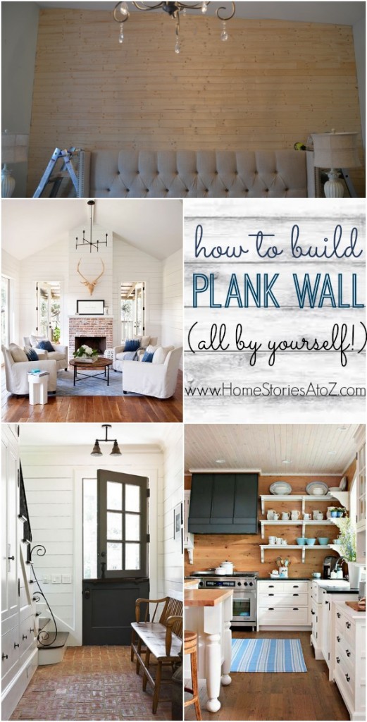 how to build plank wall