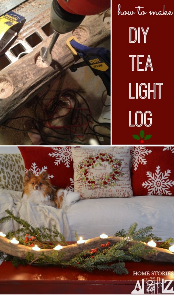 how to make diy tea light log