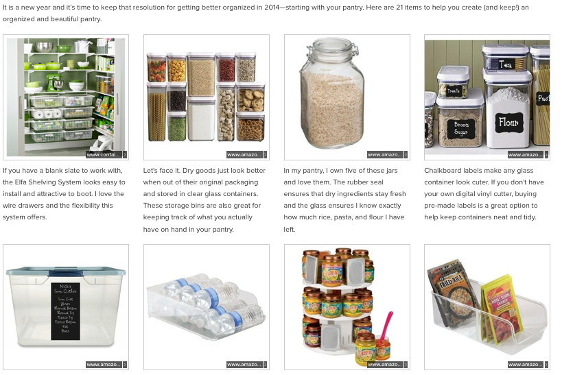 items to organize pantry