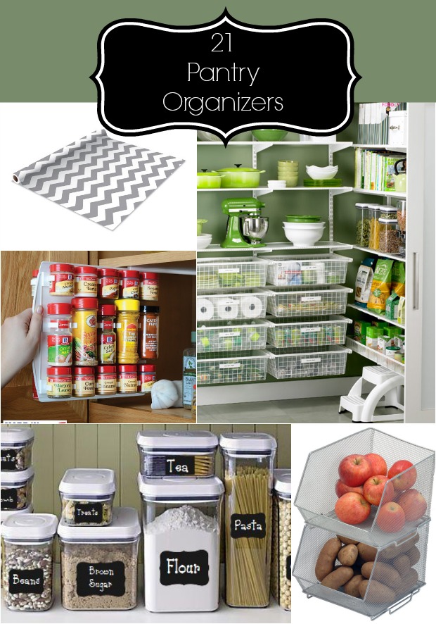 Items that are great to have for an organized and tidy pantry.