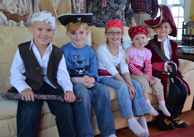 pirates at pirate birthday party