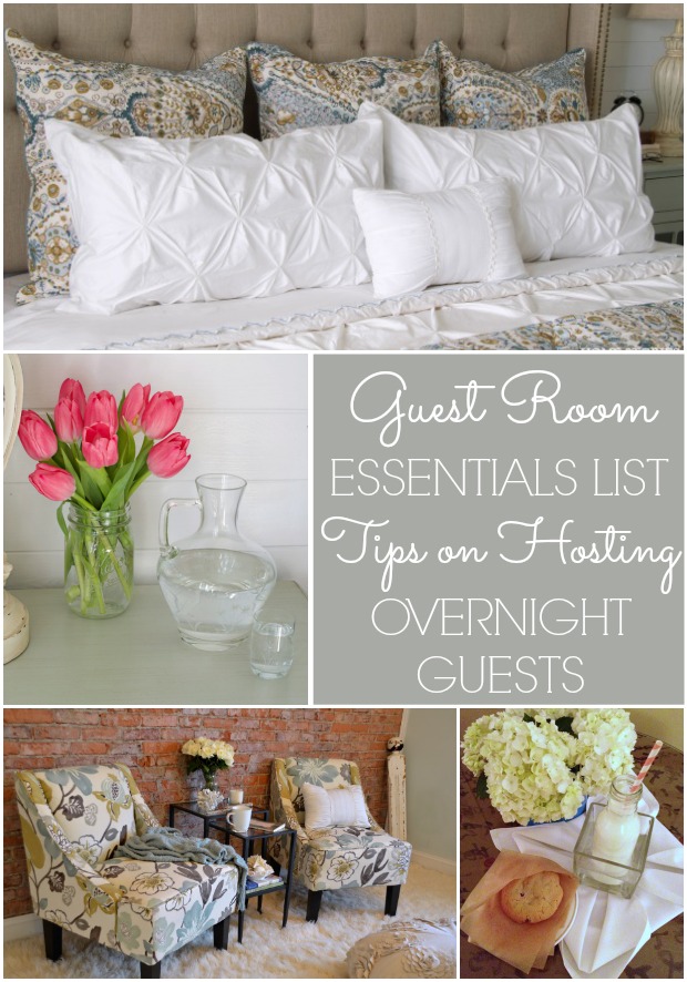 Guest room essentials list tips on hosting overnight guests