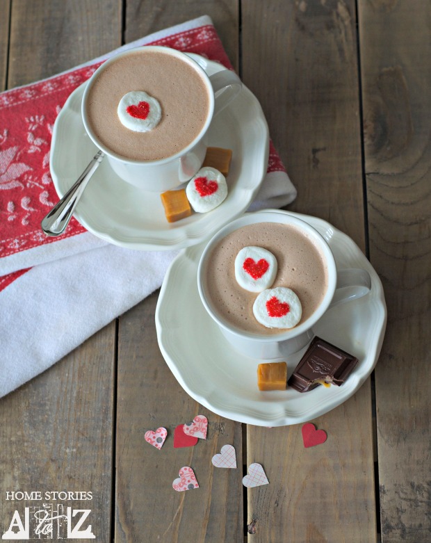 boozy caramel french hot chocolate