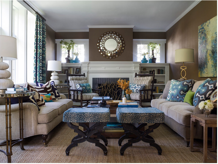 transitional living room example