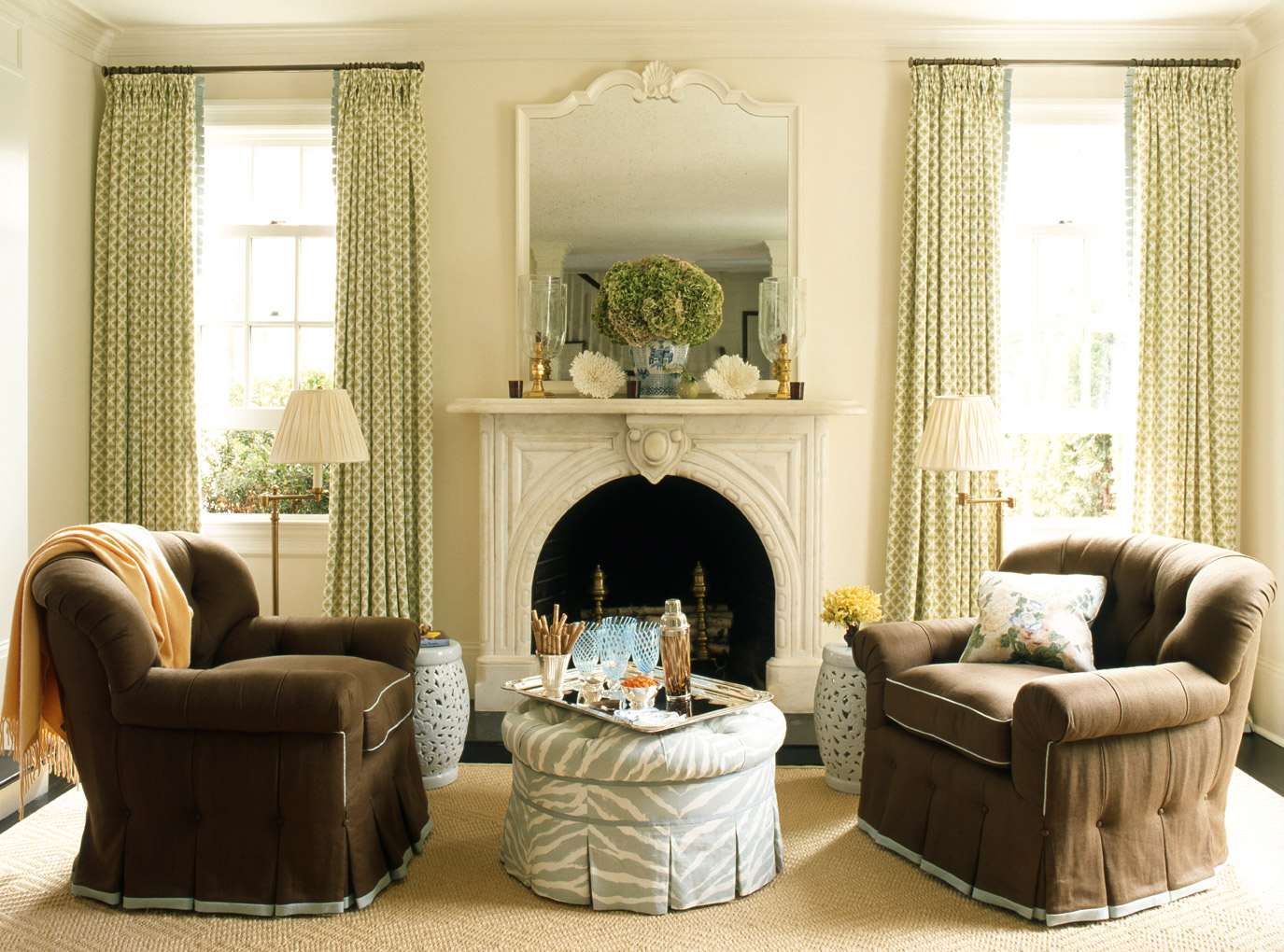 traditional living room example