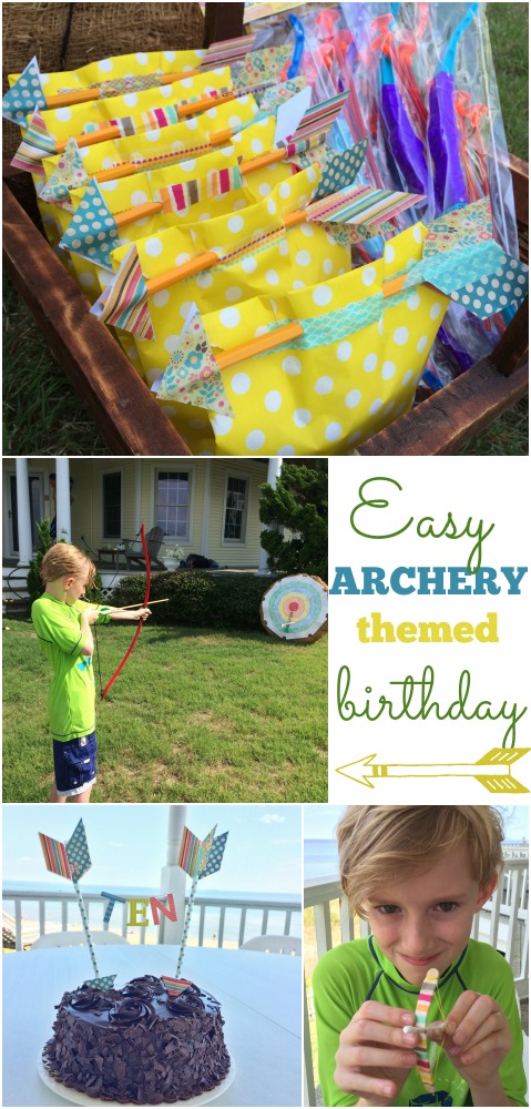 archery themed birthday party