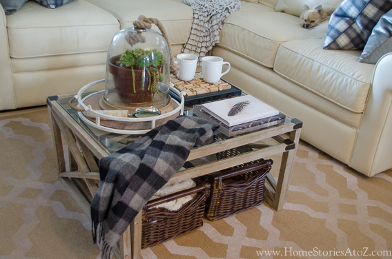 coffee table decorating fall