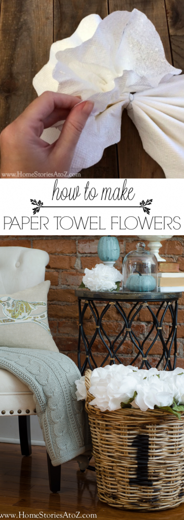 How to make paper towel flowers