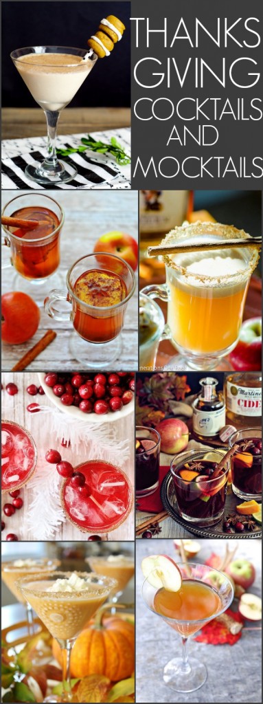 THANKSGIVING COCKTAILS AND MOCKTAILS RECIPES
