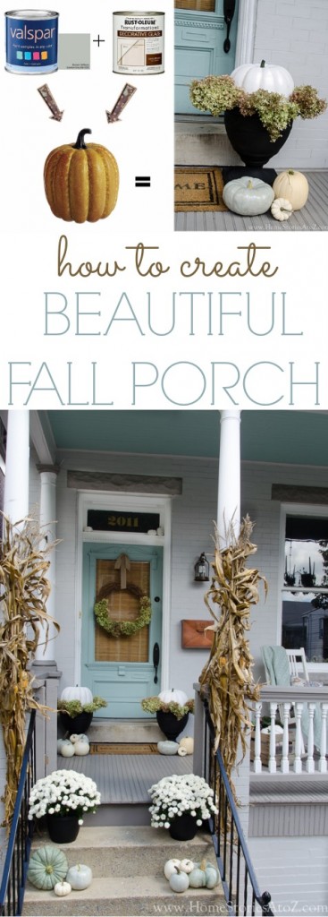 how to create beautiful fall porch
