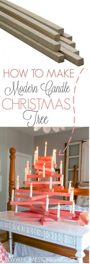 How to make modern candle christmas tree