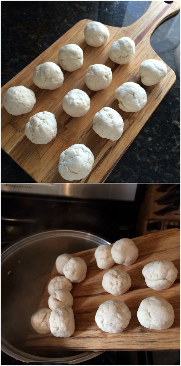 Dumplings for chicken dumpling soup