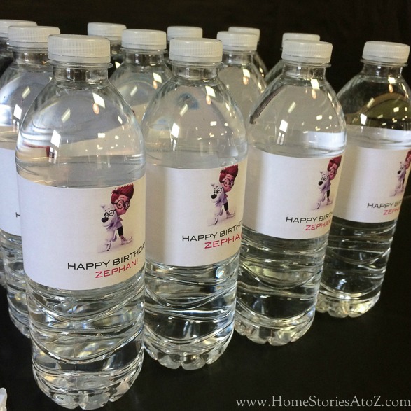 Make custom water labels for party. Free template.