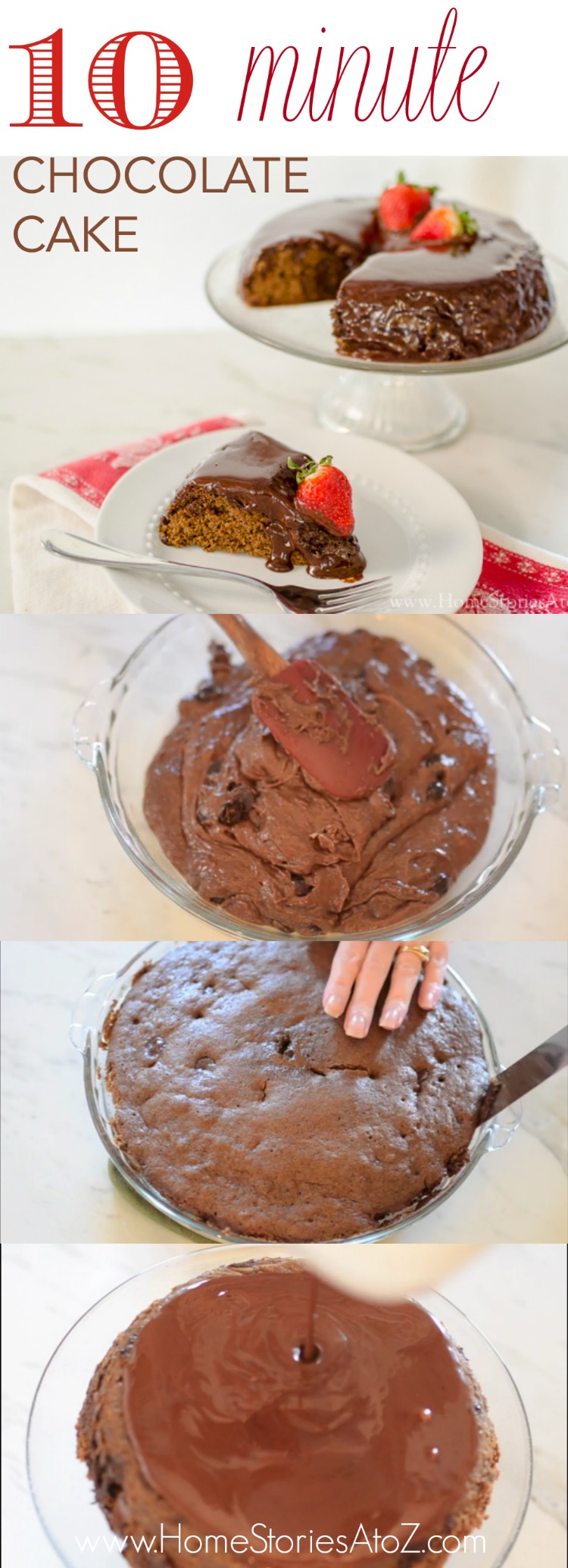 10 minute chocolate cake recipe