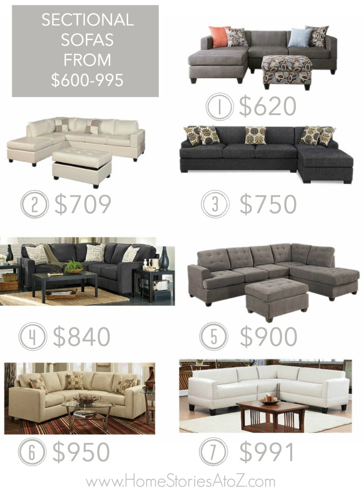 Sectional sofas under $1000