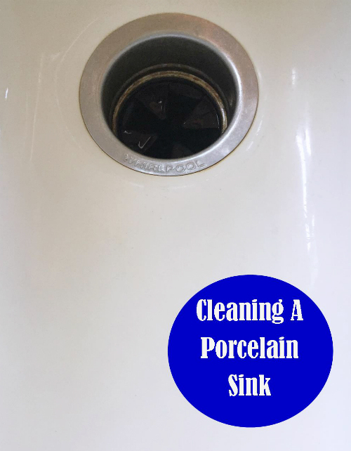 how to clean a porcelain sink