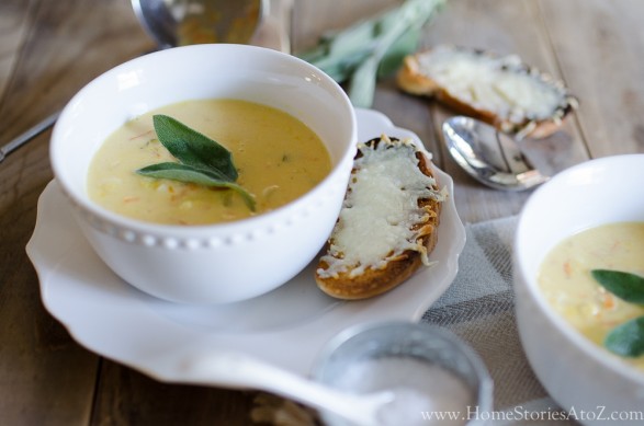 cheesy cauliflower soup recipe