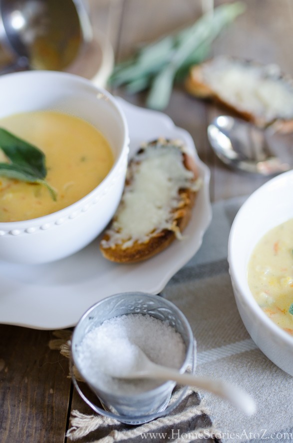 recipe cheesy cauliflower soup_