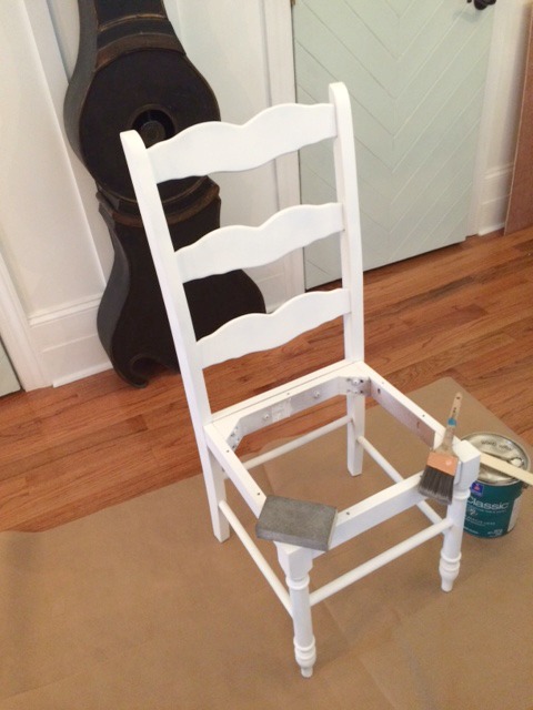 Spray paint chair