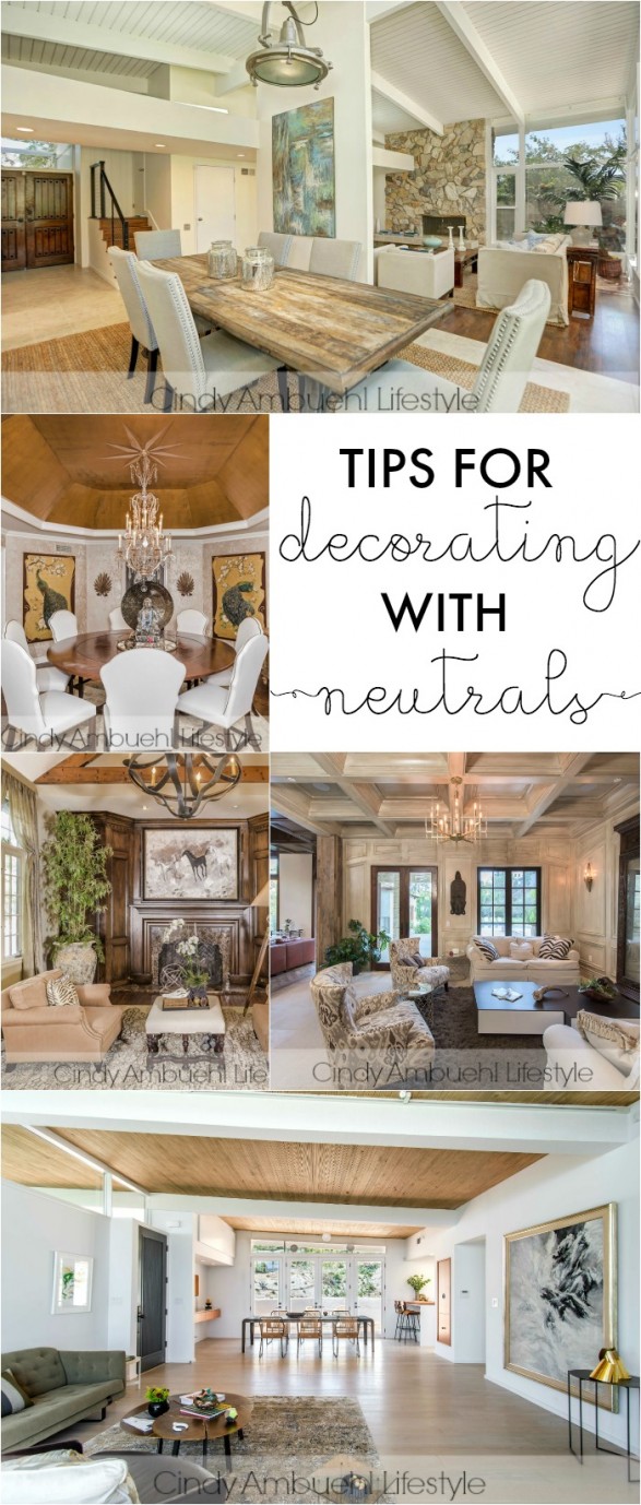 Tips for decorating with neutrals