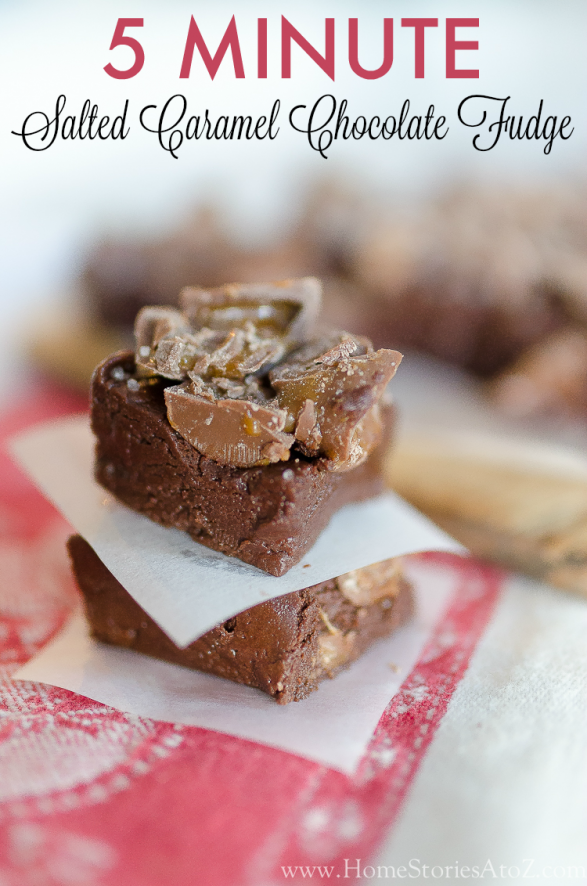 5 minute salted caramel chocolate fudge
