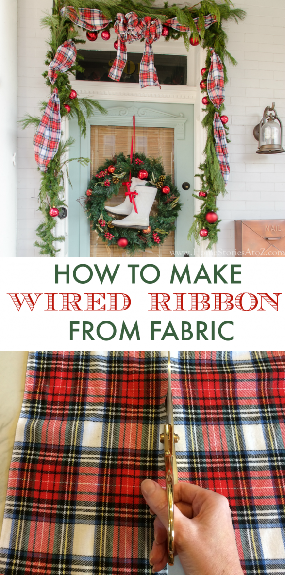 How to make wired ribbon from fabric
