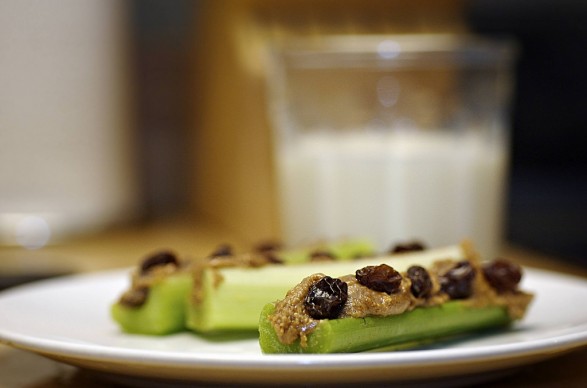healthy snack ideas ants on a log