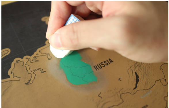 scratch off travel map