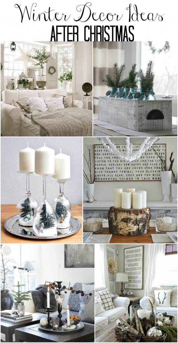 Wnter decor ideas for after Christmas