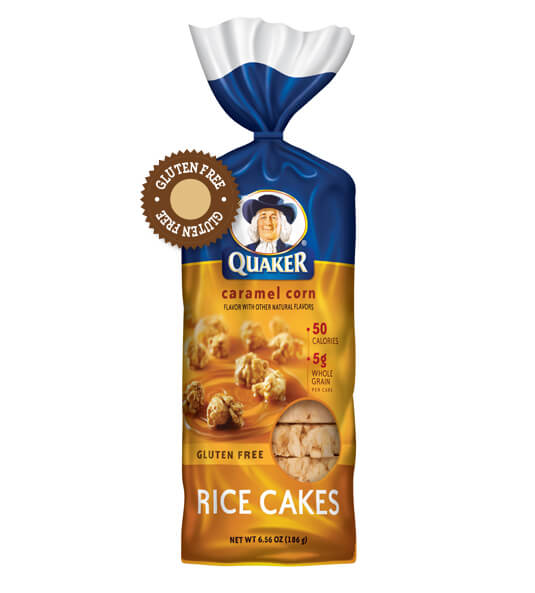 caramel rice cake healthy snack ideas
