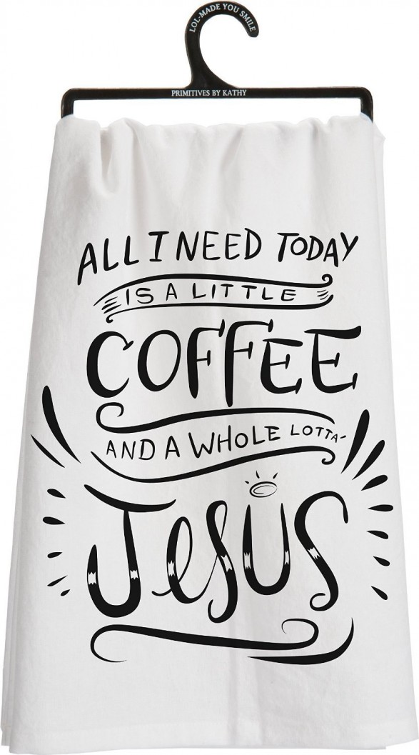 coffee and jesus towel