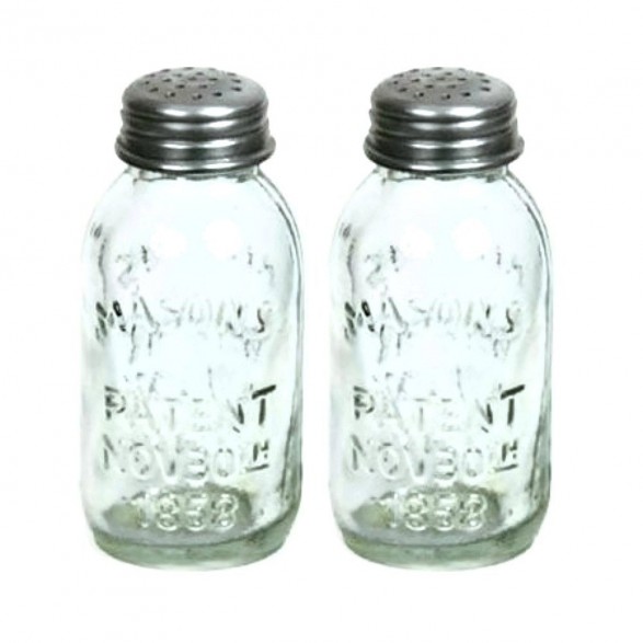 mason jar salt and pepper shakers