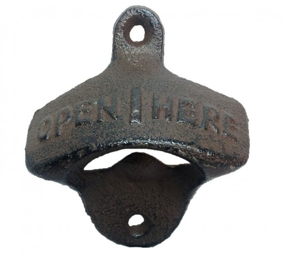 rustic cast iron bottle opener