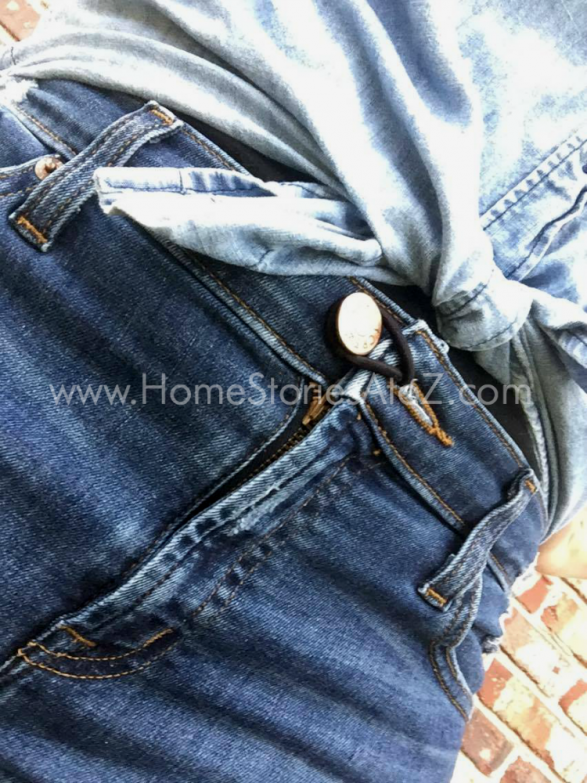 Fashion hack, life hack. Great tip for too-tight pants.